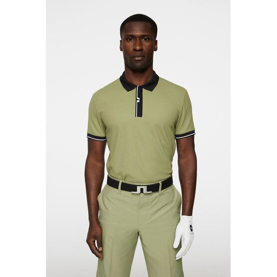 J.Lindeberg  Bay Slim half-sleeve polo olive