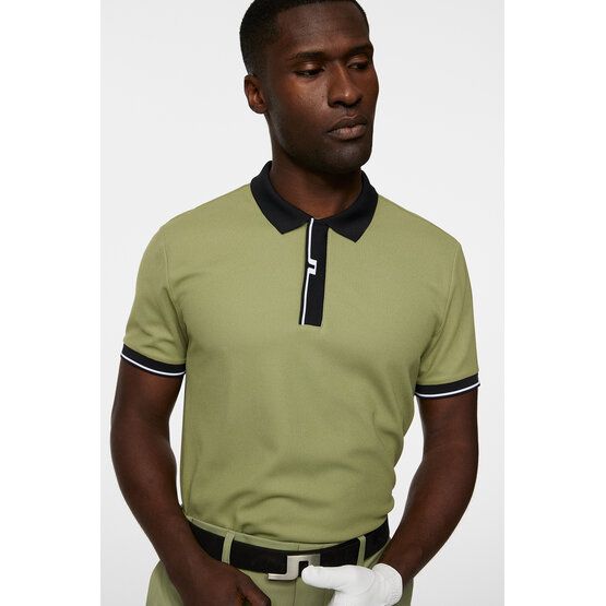 J.Lindeberg  Bay Slim half-sleeve polo olive