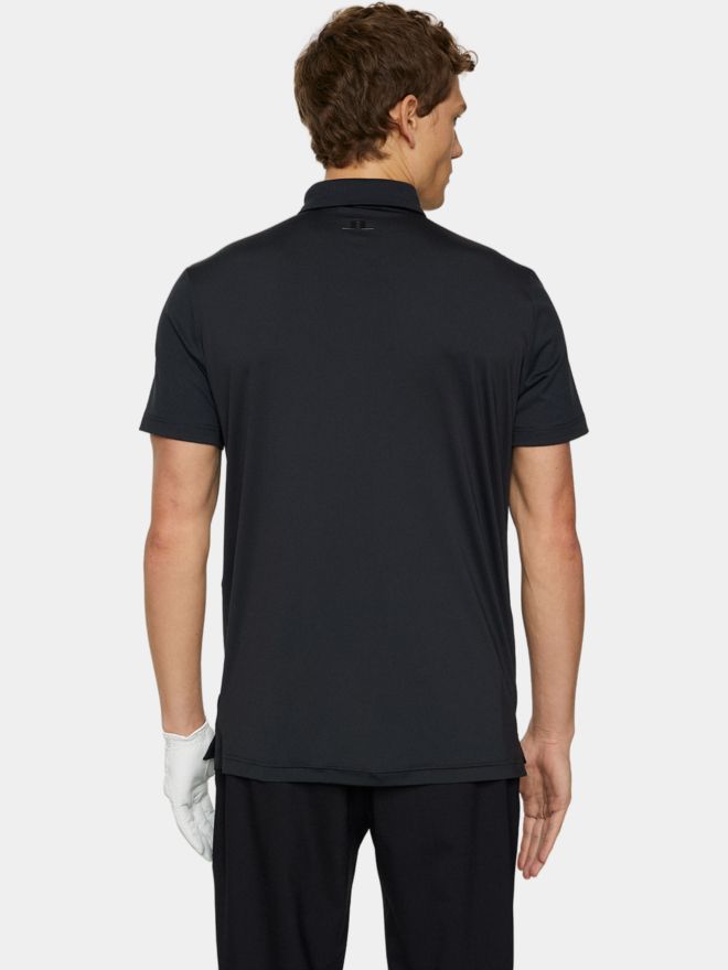 J.Lindeberg JL PRO Halbarm Polo schwarz
