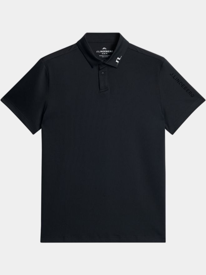 J.Lindeberg JL PRO Halbarm Polo schwarz