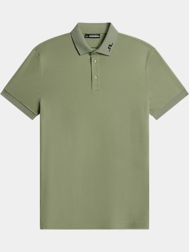 J.Lindeberg KV Print Halbarm Polo oliv