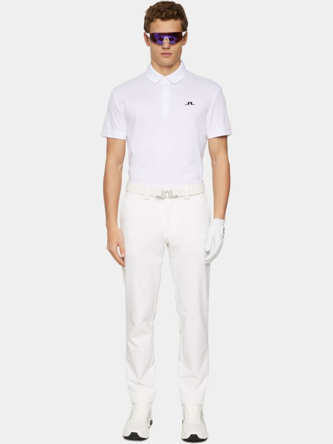 J.Lindeberg Peat Halbarm Polo weiß