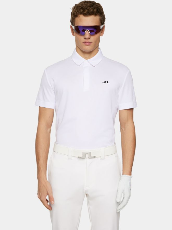 J.Lindeberg Peat Halbarm Polo weiß