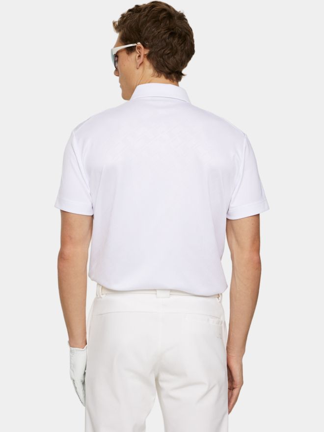 J.Lindeberg Peat Halbarm Polo weiß