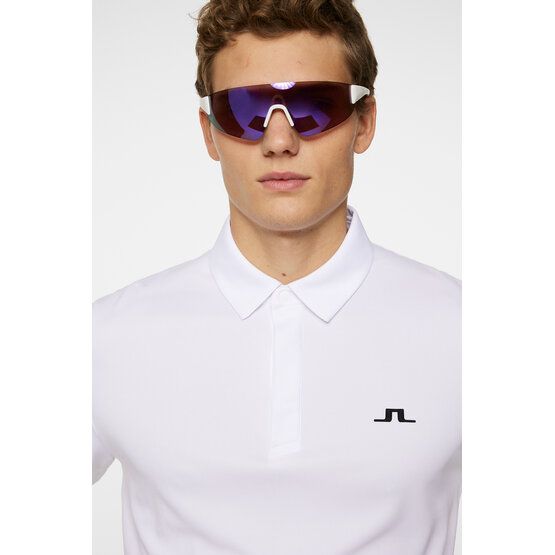 J.Lindeberg  Peat half-sleeve polo white