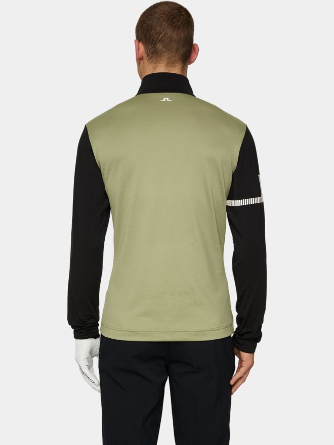 J.Lindeberg Heath Strike Stretch Midlayer oliv