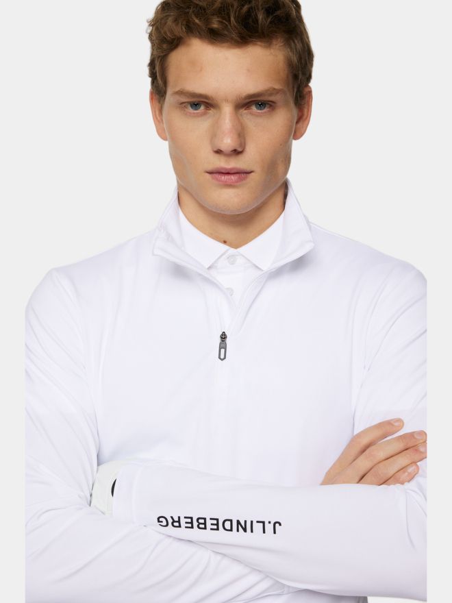 J.Lindeberg Tour Tech Stretch Midlayer weiß