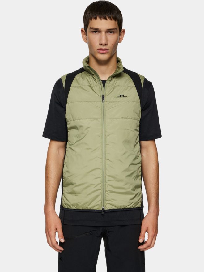 J.Lindeberg Scott Hybrid Vest Windstopp Weste oliv