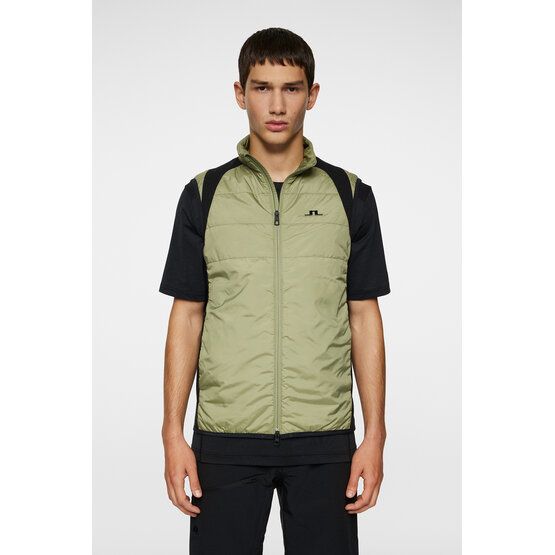 J.Lindeberg  Scott Hybrid Vest Windstopp Vest olive