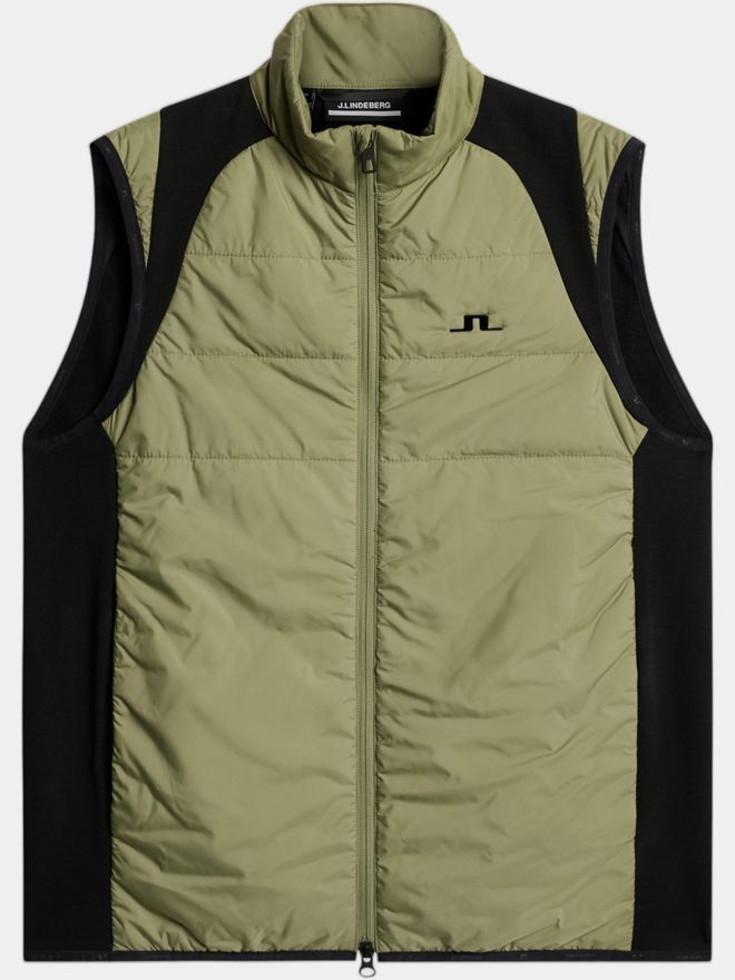 J.Lindeberg Scott Hybrid Vest Windstopp Weste oliv