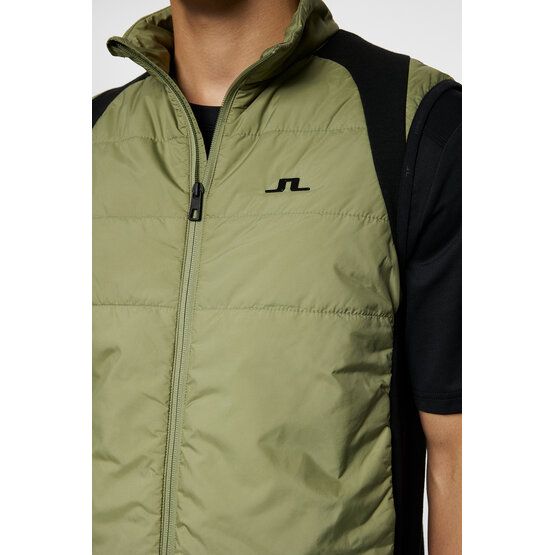 J.Lindeberg  Scott Hybrid Vest Windstopp Vest olive