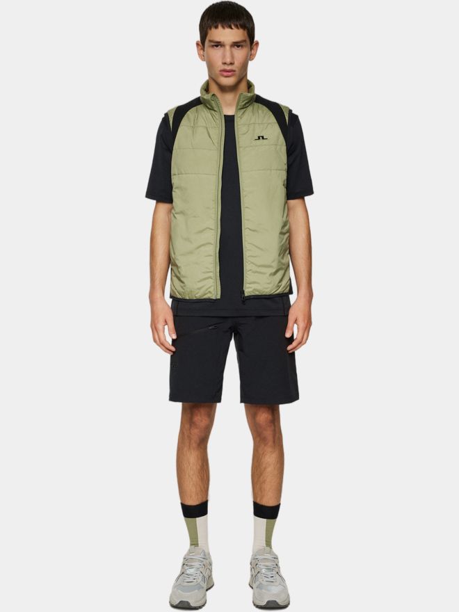 J.Lindeberg Scott Hybrid Vest Windstopp Weste oliv