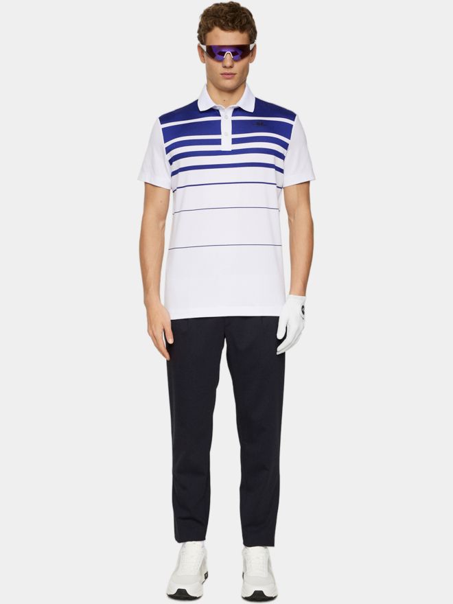 J.Lindeberg Olof Halbarm Polo weiß