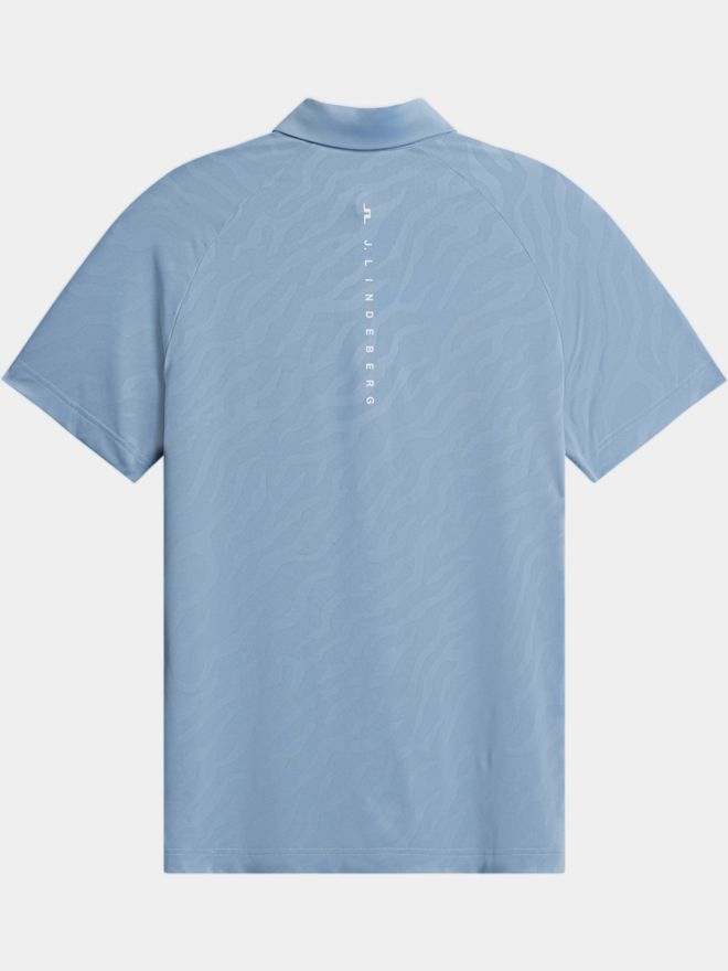 J.Lindeberg Wilhelm Halbarm Polo denim