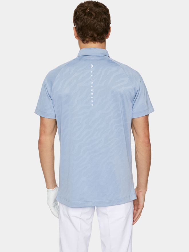 J.Lindeberg Wilhelm Halbarm Polo denim