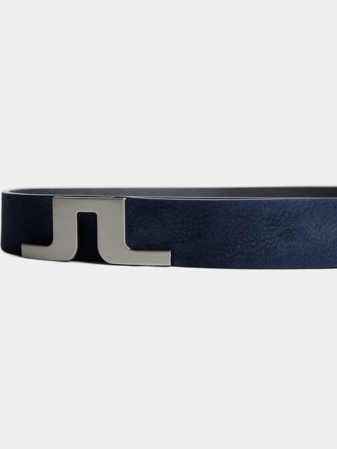 J.Lindeberg Bridger Nubuck Leather Belt Gürtel navy