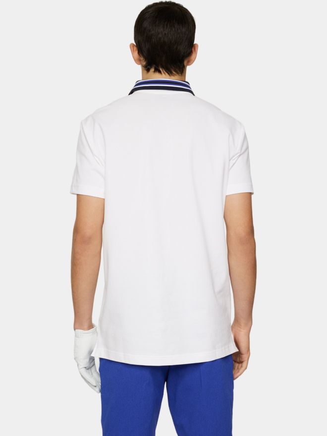 J.Lindeberg Bjorn Halbarm Polo weiß