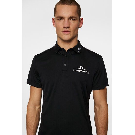 J.Lindeberg  KV Tour Golf Half Sleeve Polo black