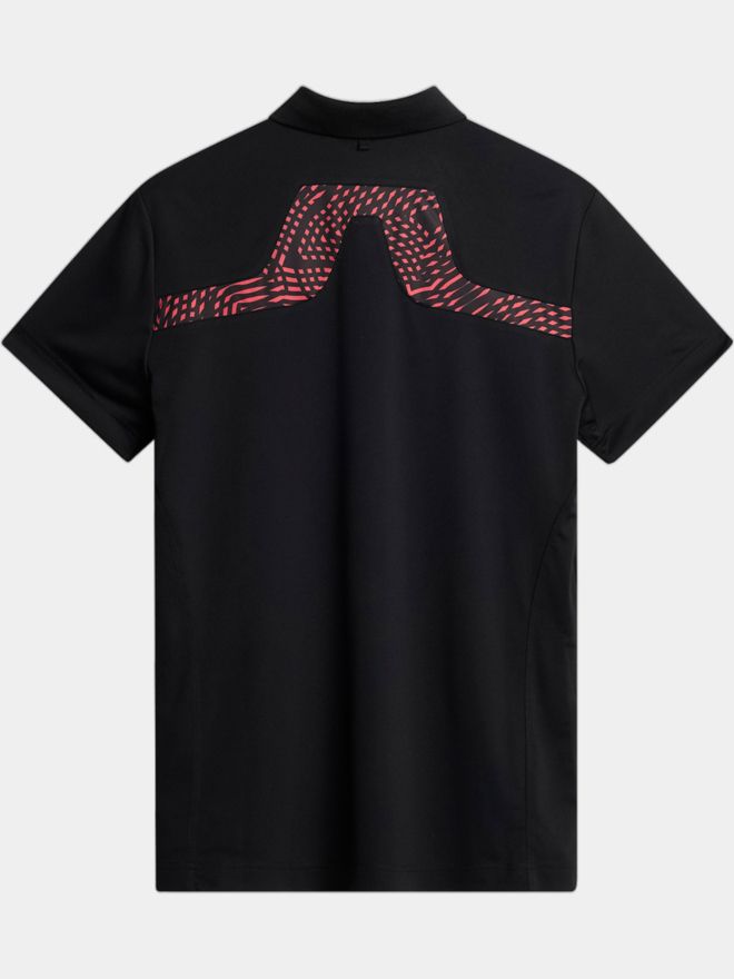 J.Lindeberg KV Tour Golf Halbarm Polo schwarz