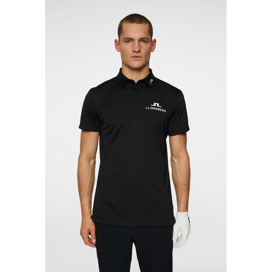 J.Lindeberg  KV Tour Golf Half Sleeve Polo black