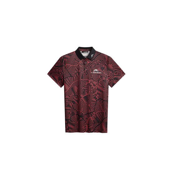 J.Lindeberg  KV Tour Golf Half Sleeve Polo bordeaux