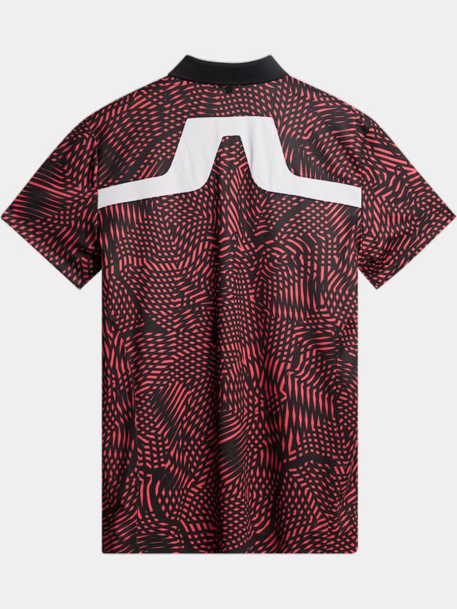 J.Lindeberg KV Tour Golf Halbarm Polo bordeaux