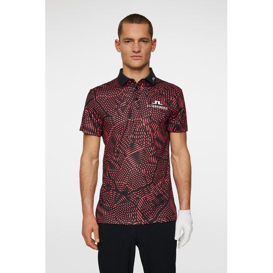 J.Lindeberg  KV Tour Golf Half Sleeve Polo bordeaux