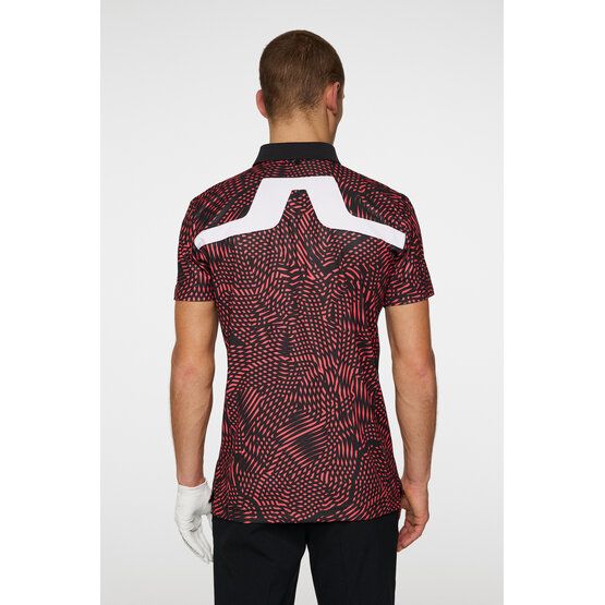 J.Lindeberg  KV Tour Golf Half Sleeve Polo bordeaux