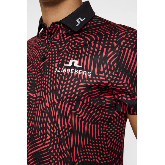 J.Lindeberg  KV Tour Golf Half Sleeve Polo bordeaux