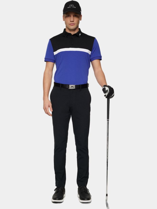 J.Lindeberg Jeff Halbarm Polo royal