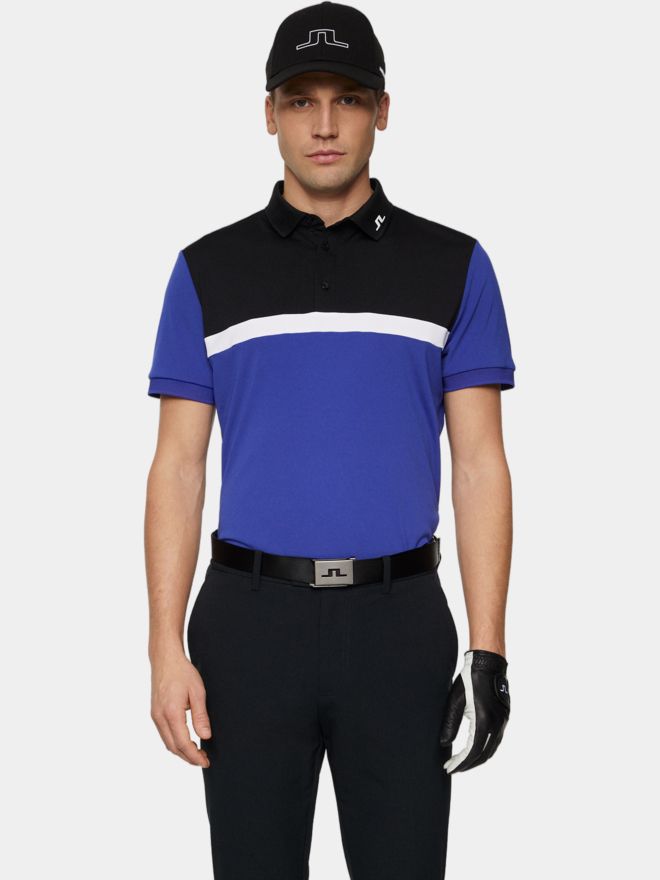J.Lindeberg Jeff Halbarm Polo royal