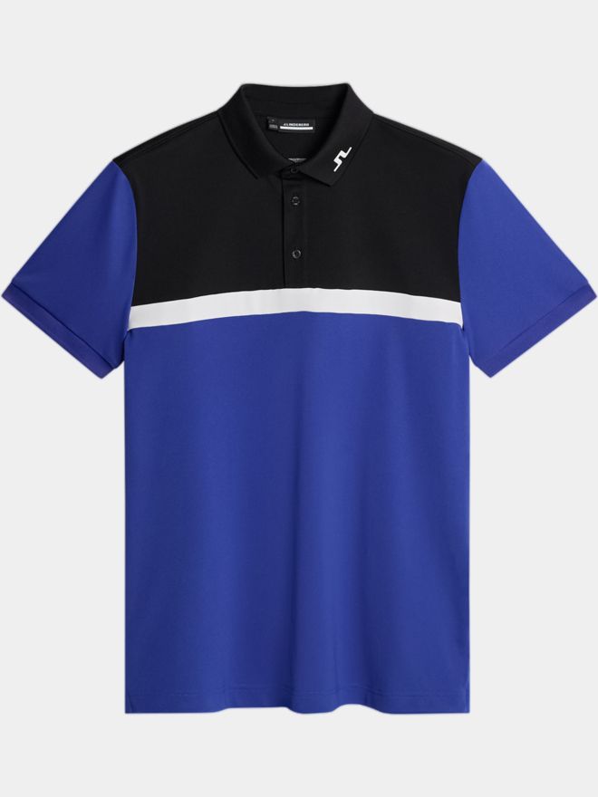 J.Lindeberg Jeff Halbarm Polo royal
