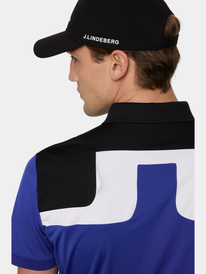 J.Lindeberg Jeff Halbarm Polo royal