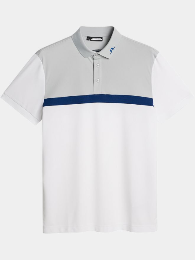 J.Lindeberg Jeff Halbarm Polo grau
