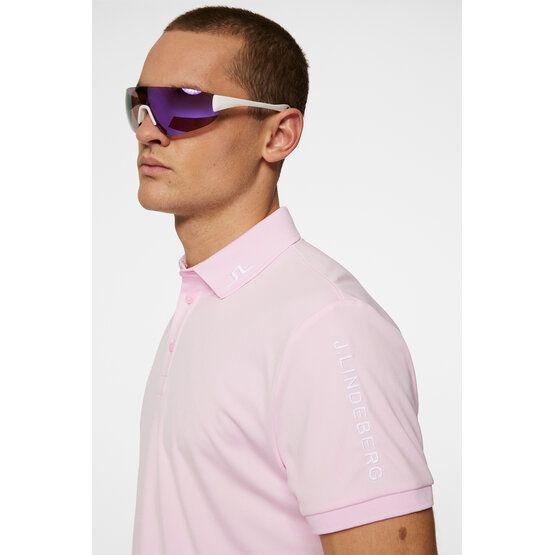 J.Lindeberg  Tour Tech half-sleeve polo pink