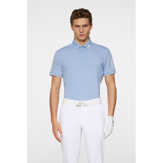 J.Lindeberg  Tour Tech half-sleeve polo denim