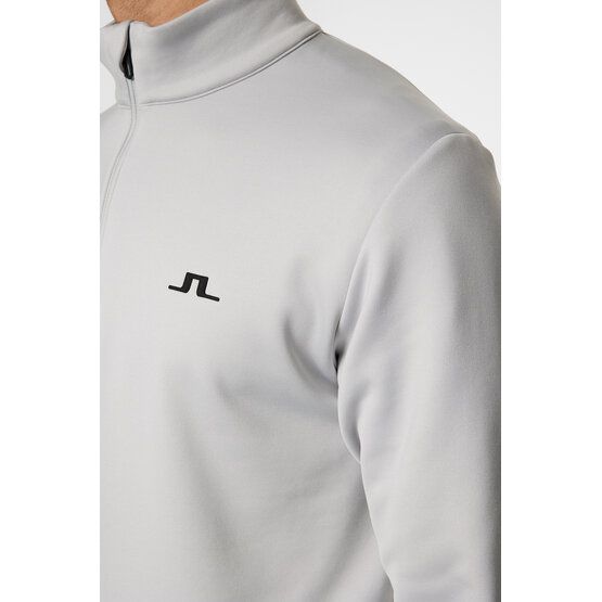 J.Lindeberg  Aerial Quater Zip Stretch Midlayer light gray