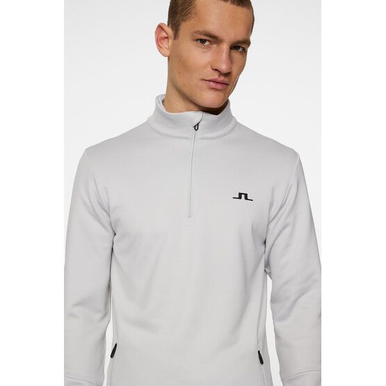 J.Lindeberg  Aerial Quater Zip Stretch Midlayer light gray