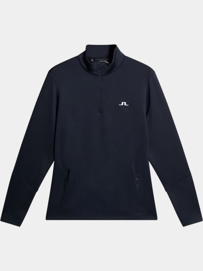 J.Lindeberg Aerial Quater Zip Stretch Midlayer navy