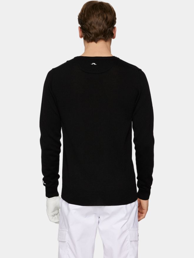 J.Lindeberg Lymann Knitted Sweater Pullover Strick schwarz