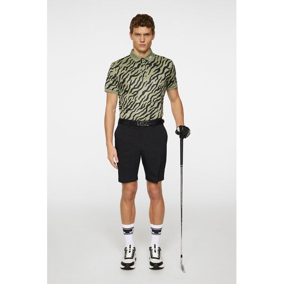 J.Lindeberg  Tour Tech Print Half Sleeve Polo olive