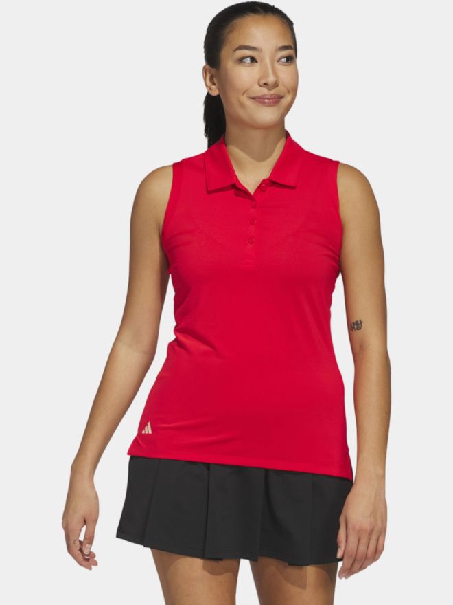 adidas W ULT C SLD ohne Arm Polo rot
