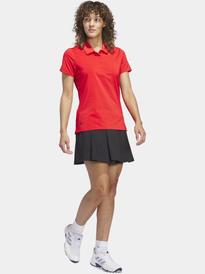 adidas W ULT C SLD Halbarm Polo rot