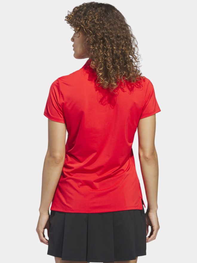 adidas W ULT C SLD Halbarm Polo rot