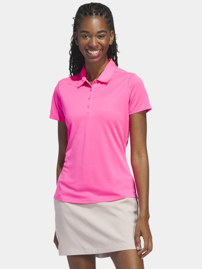 adidas W PERF SLD SSP Halbarm Polo pink