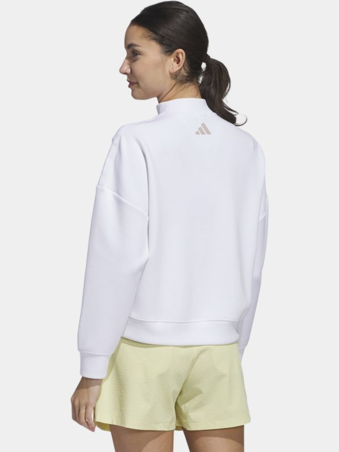 adidas W BTC SPCR LYR Mikina s kapucí bílá