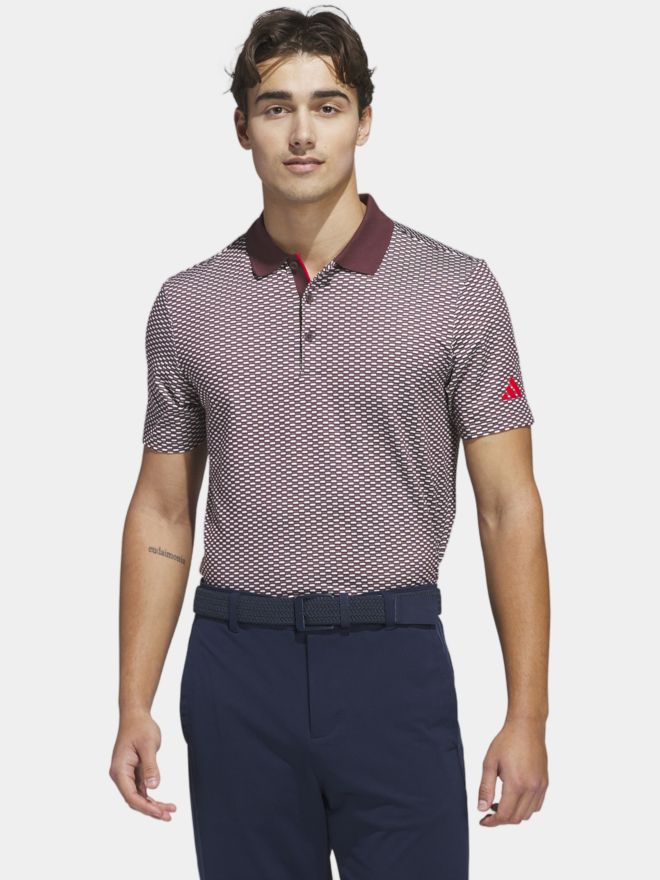 adidas BTC TXR Halbarm Polo bordeaux