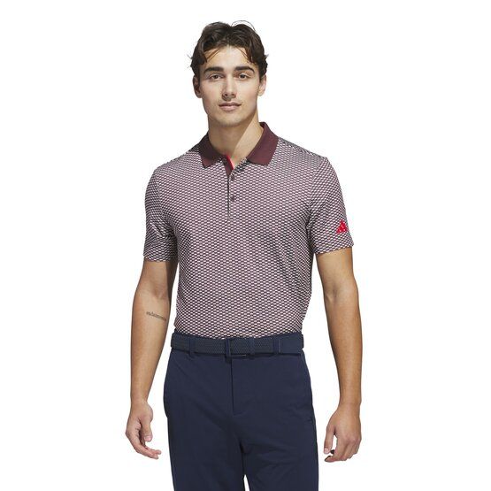adidas BTC TXR Halbarm Polo bordeaux