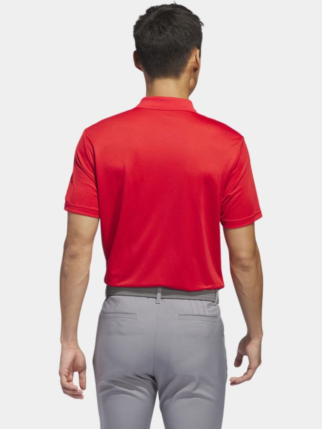 adidas ADI PERF Halbarm Polo rot