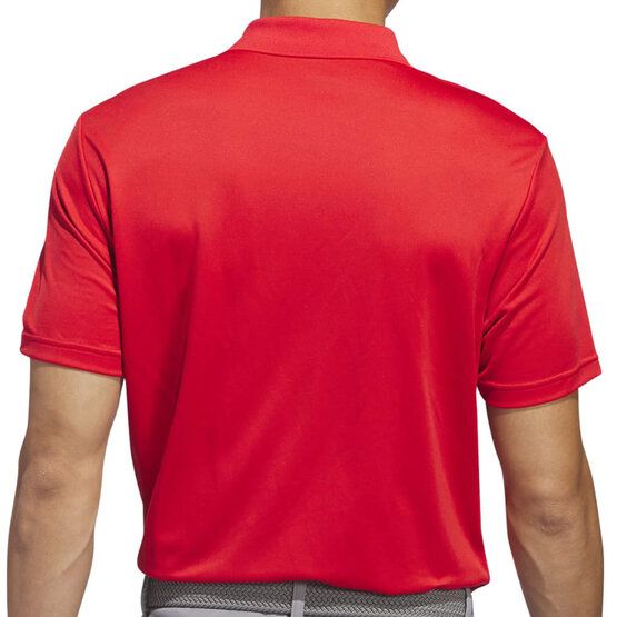 adidas ADI PERF Halbarm Polo rot